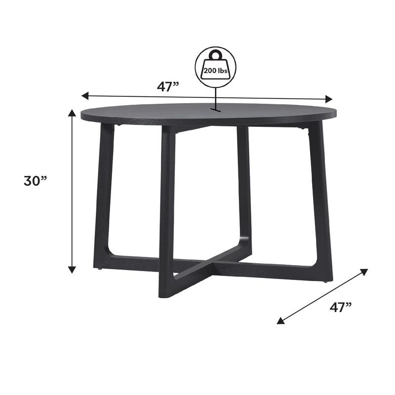 Ezra Modern Dining Room Round Table for 4