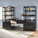 Holmes Modern Scandinavian Reeded Wide Bookshelf
