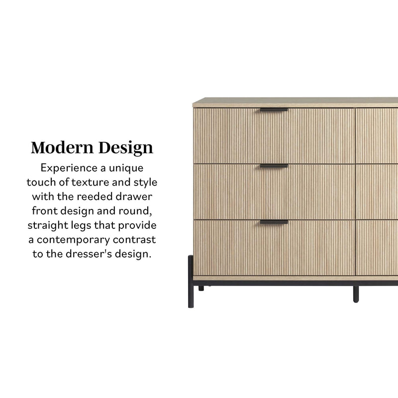 Paris Modern Scandinavian Reeded Dresser