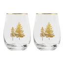 Trees Stemless Wine Glass - Boxed Set of 2 by Sweet Water Decor
