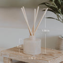 Weekend White Translucent Tinted Glass Jar Reed Diffuser by Sweet Water Decor
