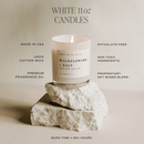 Blackwood Cherry Soy Candle - White Jar - 11 oz by Sweet Water Decor