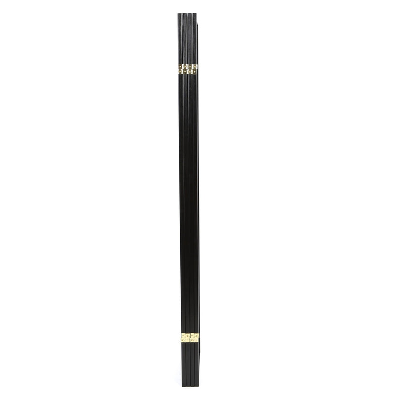 Black 4-Panel Asian Style Shoji Room Divider Screen, photo 3 of 3