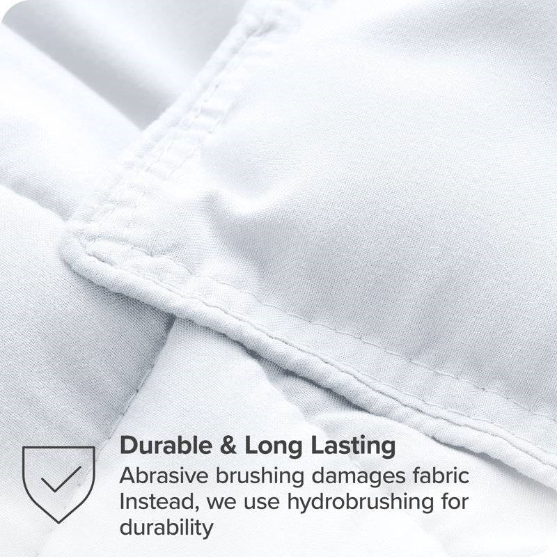 King/Cal King size Super Soft Microfiber Down Alternative Comforter Set White, photo 5 of 5