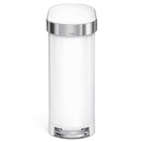 White 12-Gallon Narrow Kitchen Trash Can with Easy Step-on Lid
