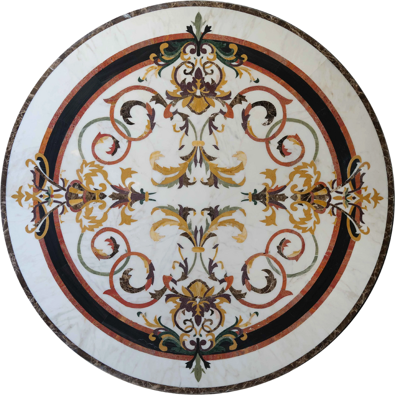 Tile Floor Mosaic Medallion