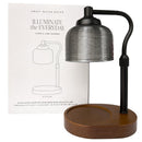 Candle Warmer Lamp with Wood Base by Sweet Water Decor