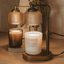 Candle Warmer Lamp with Wood Base by Sweet Water Decor