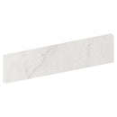 Bianco Crystal Matte Bullnose Marble Look Porcelain Tile