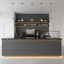 Gray Stone Gloss 1x1 Marble Look Porcelain Mosaic