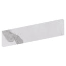 Calacatta Bright Polished Bullnose Marble Look Porcelain Base