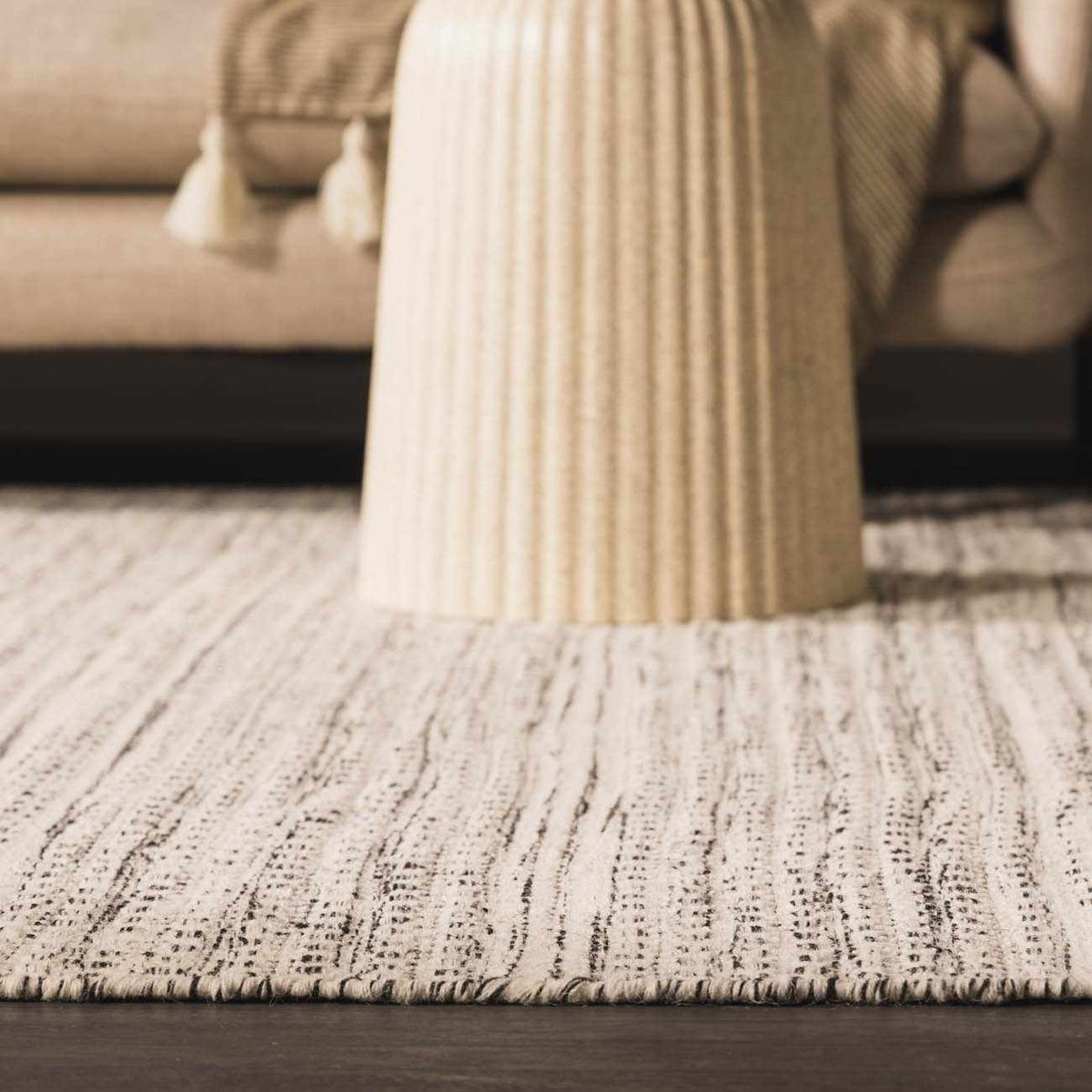 Williford Wool Area Rug, installed in a room
