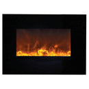 Amantii 26" Wall Mount/Flush Mount Electric Fireplace with Glass Surround