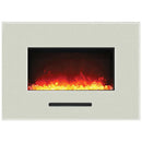 Amantii 26" Wall Mount/Flush Mount Electric Fireplace with Glass Surround
