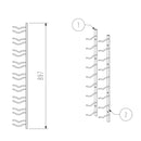 Wall Mounted Metal Wine Racks C-Type