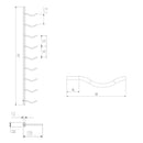 Wall Mounted Metal Wine Racks C-Type