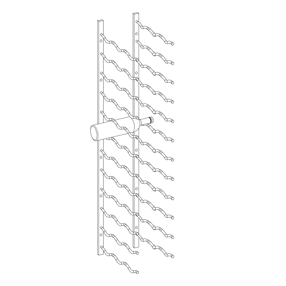 Wall Mounted Metal Wine Racks C-Type, photo 38 of 40