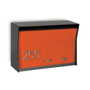 RetroBox Locking Wall Mount Mailbox in JET BLACK