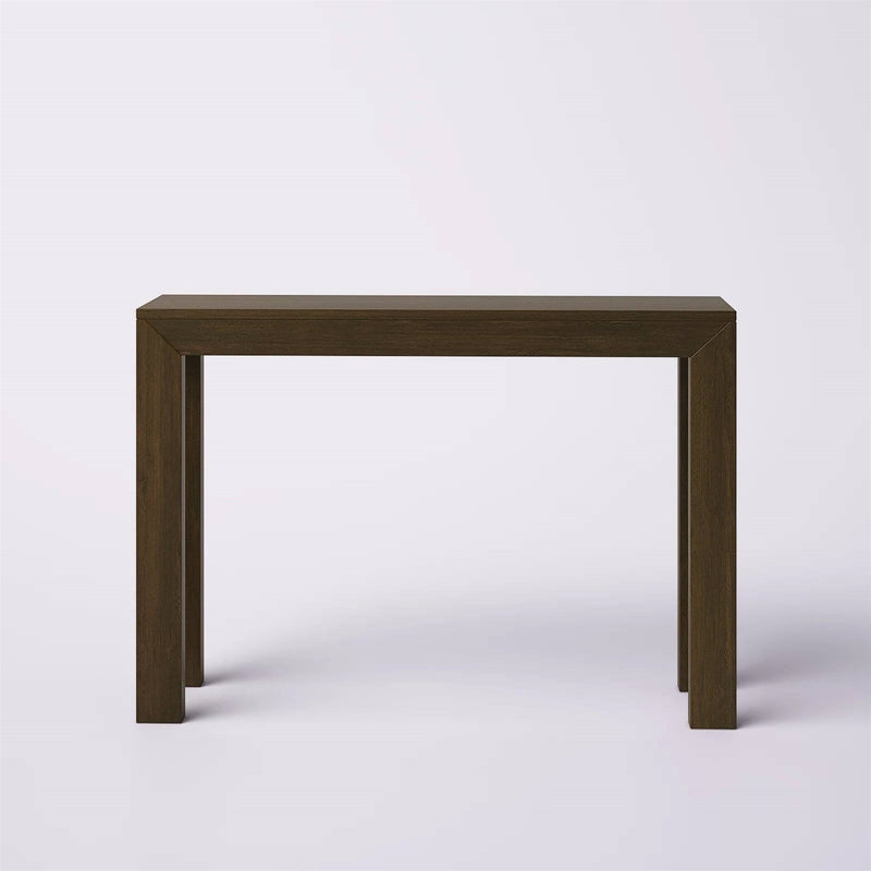 Solid Wood Modern Accent Console Table / Sofa Table in Dark Brown Walnut Finish, photo 2 of 5