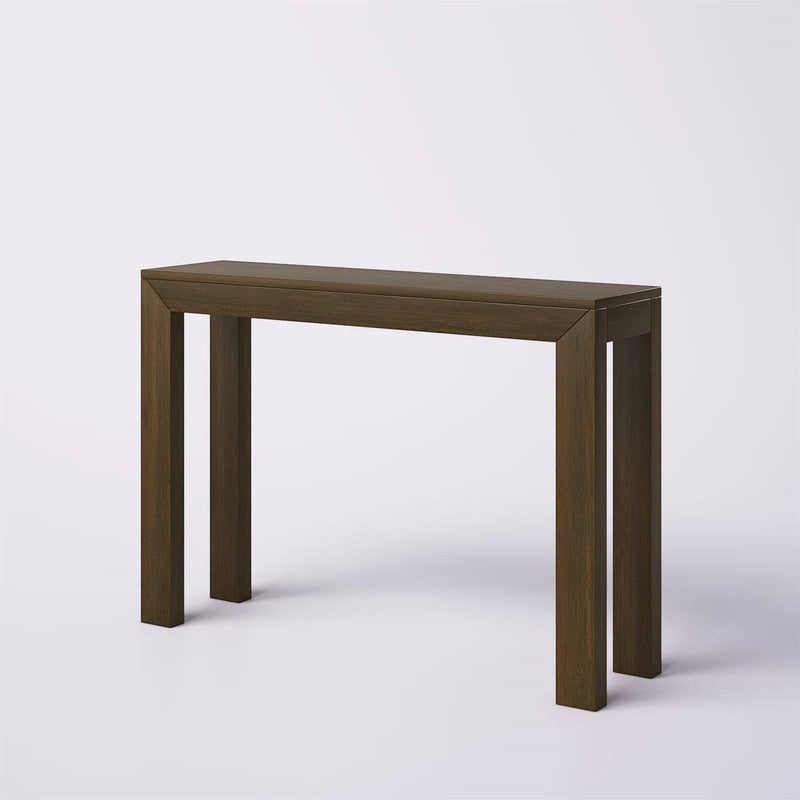 Solid Wood Modern Accent Console Table / Sofa Table in Dark Brown Walnut Finish, photo 5 of 5