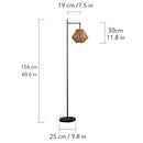 2-in-1 Portable Lantern & Floor Lamp for Indoors & Outdoors