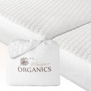 Organic Cotton Quilted Mattress Pad Protector by Whisper Organics