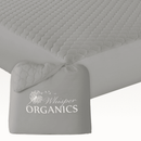 Organic Cotton Quilted Mattress Pad Protector by Whisper Organics
