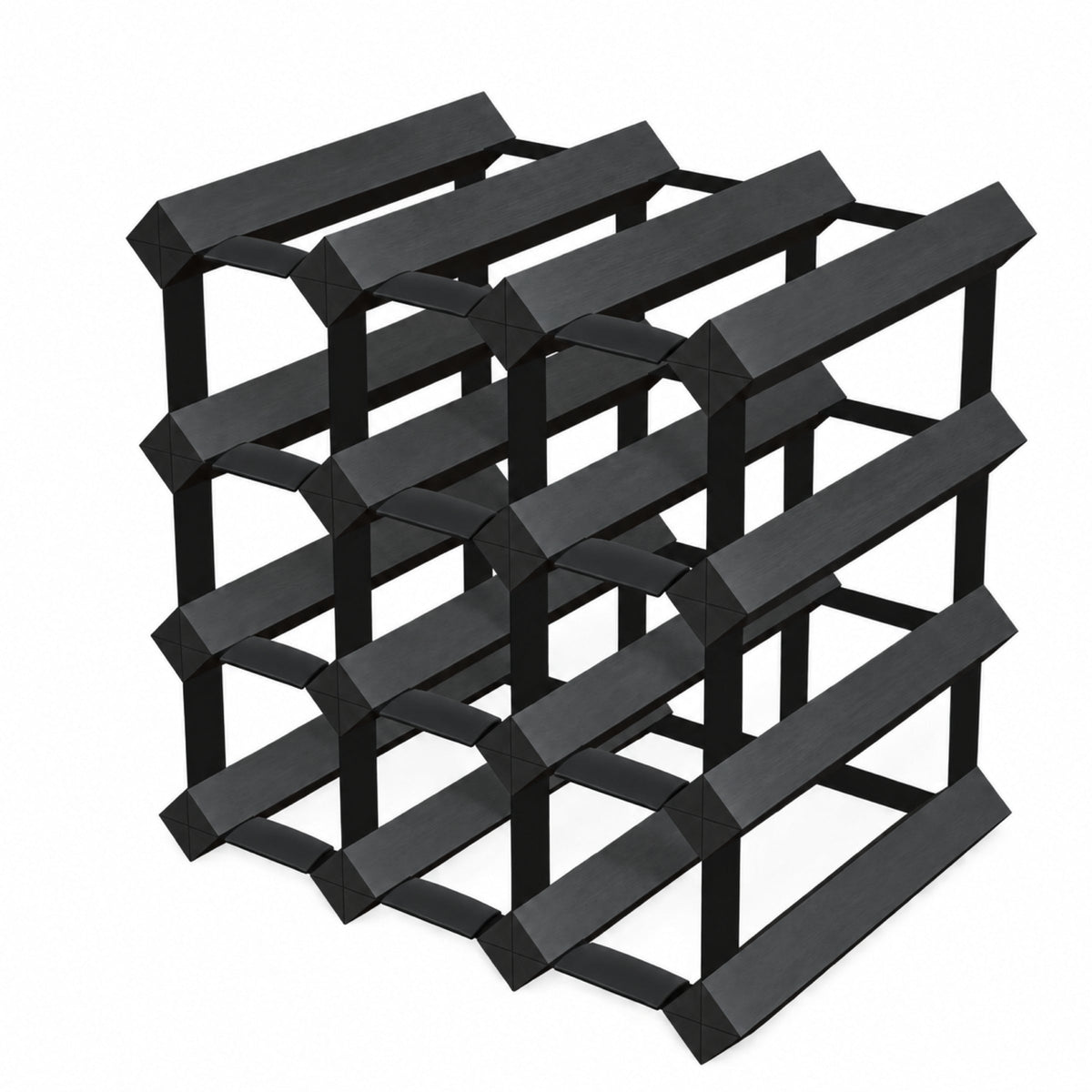 12 Bottle Timber Wine Rack | 3x3 Configuration, photo 2 of 4