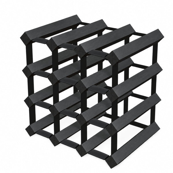 12 Bottle Timber Wine Rack | 3x3 Configuration, photo 2 of 4