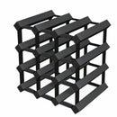 12 Bottle Timber Wine Rack | 3x3 Configuration