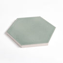 Verdant Crackled Hexagon 5 Ceramic Tile
