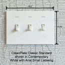CleanPlate Classic Wall Plate in Stainless Steel for Toggle Switches