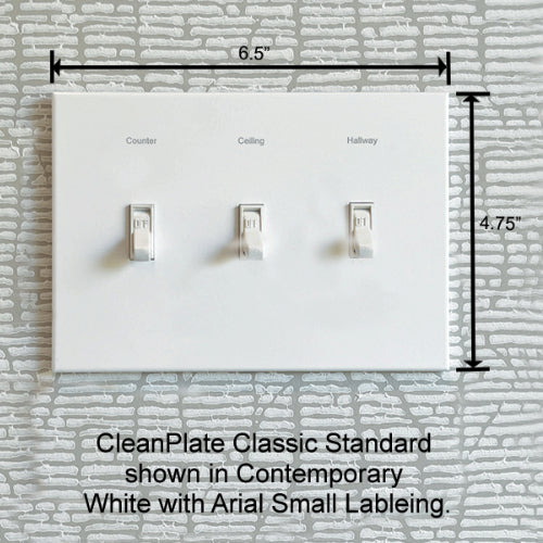 CleanPlate Classic Wall Plate in Stainless Steel for Toggle Switches