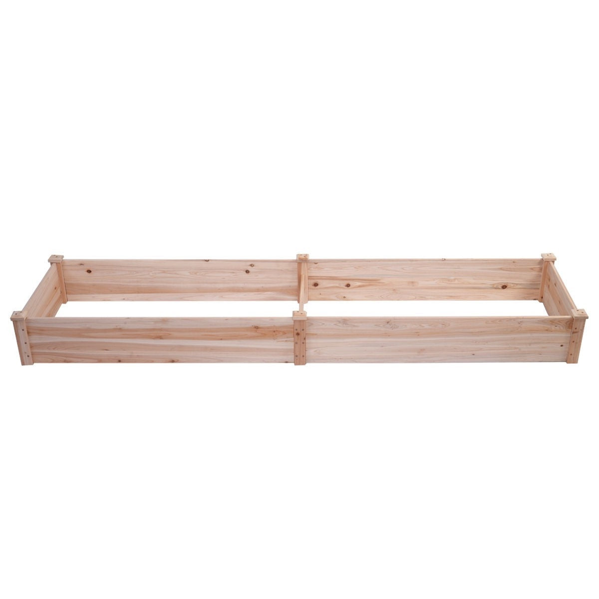 Solid Wood 8 ft x 2 ft Raised Garden Bed Planter, photo 3 of 5