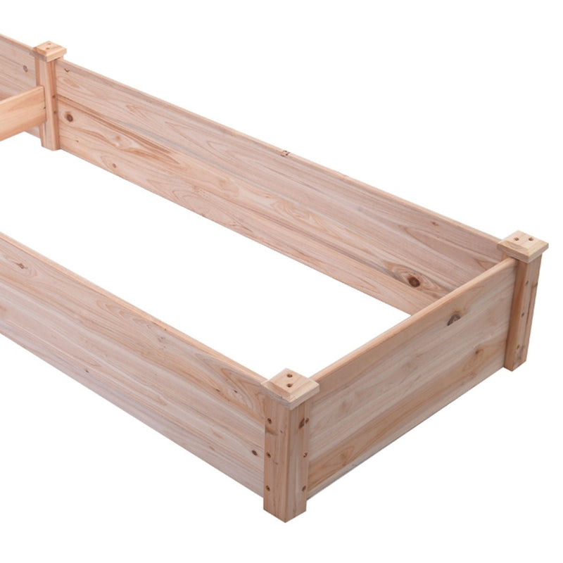 Solid Wood 8 ft x 2 ft Raised Garden Bed Planter, photo 4 of 5