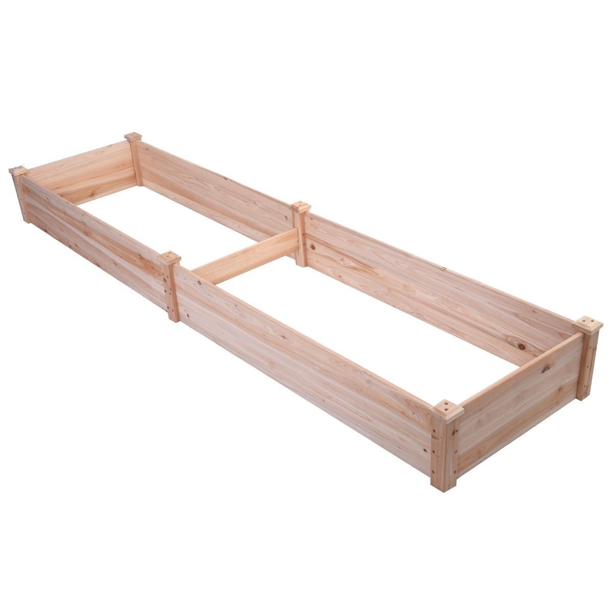 Solid Wood 8 ft x 2 ft Raised Garden Bed Planter, photo 5 of 5