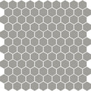 Gris Fonce Matte Hexagon Ceramic Mosaic