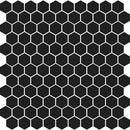 Noir Matte Hexagon Ceramic Mosaic