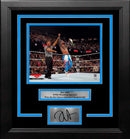 Jey Uso Wins the Intercontinental Championship 8x10 Framed Wrestling Photo with Engraved Autograph by Dynasty Sports & Framing