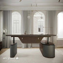 Sawyer · L-Shaped Executive Standing Desk, Adjustable Height by Arc Grove