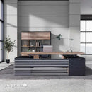 Anderson · L-Shaped Executive Standing Desk, Adjustable Height by Arc Grove