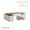 Albion · Executive L-Shaped Standing Desk, Adjustable Height by Arc Grove