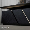 Maverick · Standing L-Shaped Executive Desk, Adjustable Height by Arc Grove