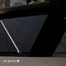 Maverick · Standing L-Shaped Executive Desk, Adjustable Height by Arc Grove