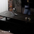 Maverick · Standing L-Shaped Executive Desk, Adjustable Height by Arc Grove