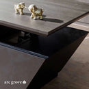 Maverick · Standing L-Shaped Executive Desk, Adjustable Height by Arc Grove
