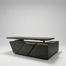 Maverick · Standing L-Shaped Executive Desk, Adjustable Height by Arc Grove