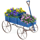 Wooden Wagon Plant Bed by LJGDeals