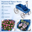Wooden Wagon Plant Bed by LJGDeals