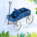 Wooden Wagon Plant Bed by LJGDeals